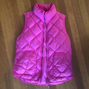 JCrew Pink Excursion Quilted vest